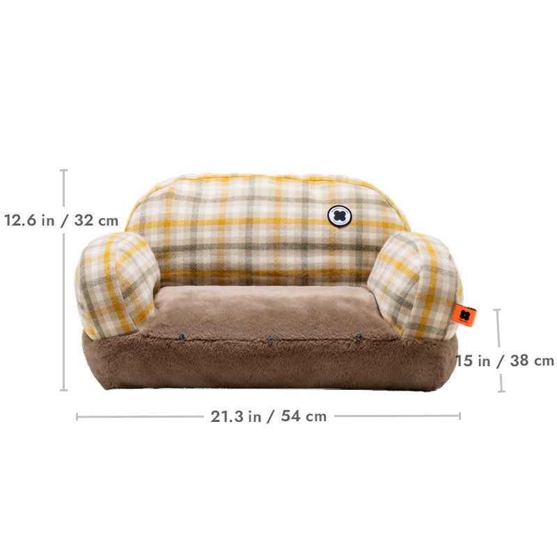 British Plaid Cat Sofa - Cat Bed