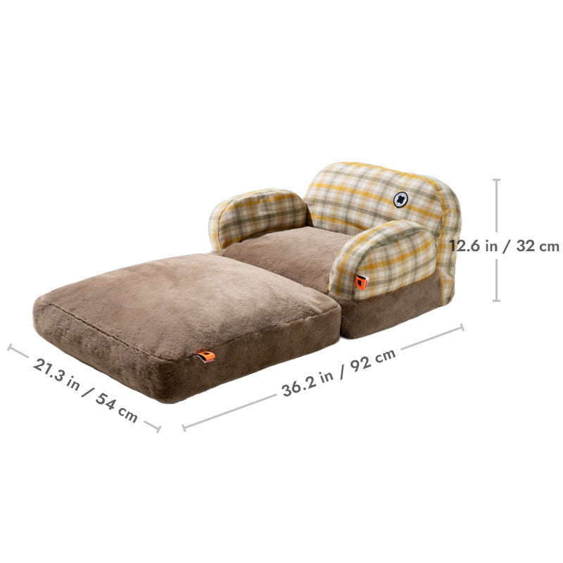 British Plaid Cat Sofa - Cat Bed