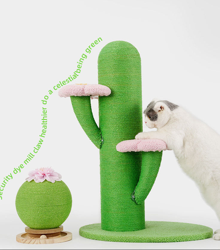 Flower and Cactus Cat Tree