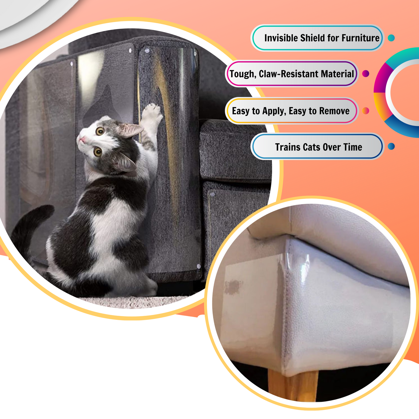 Transparent Furniture Protector.