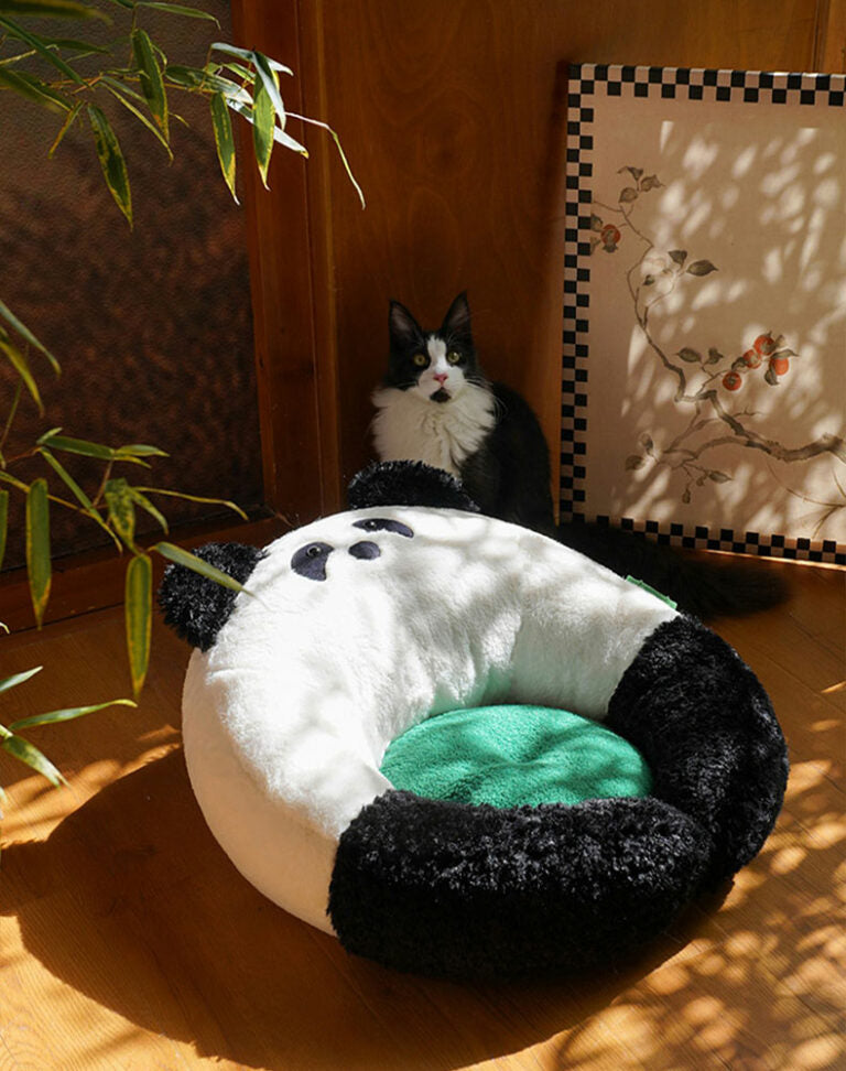 Panda Hug Cat Bed