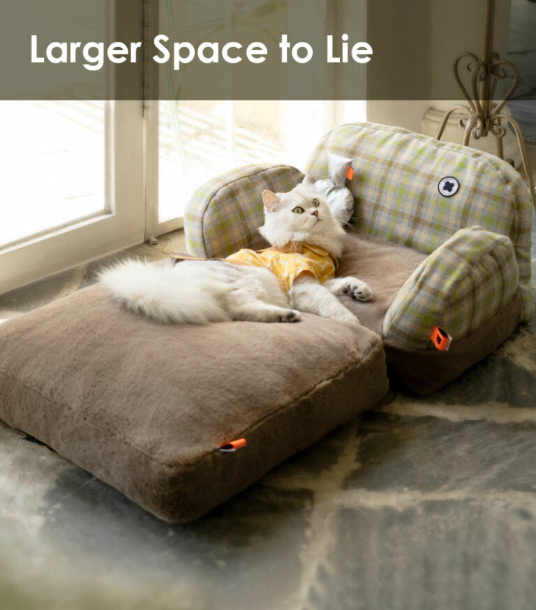 British Plaid Cat Sofa - Cat Bed