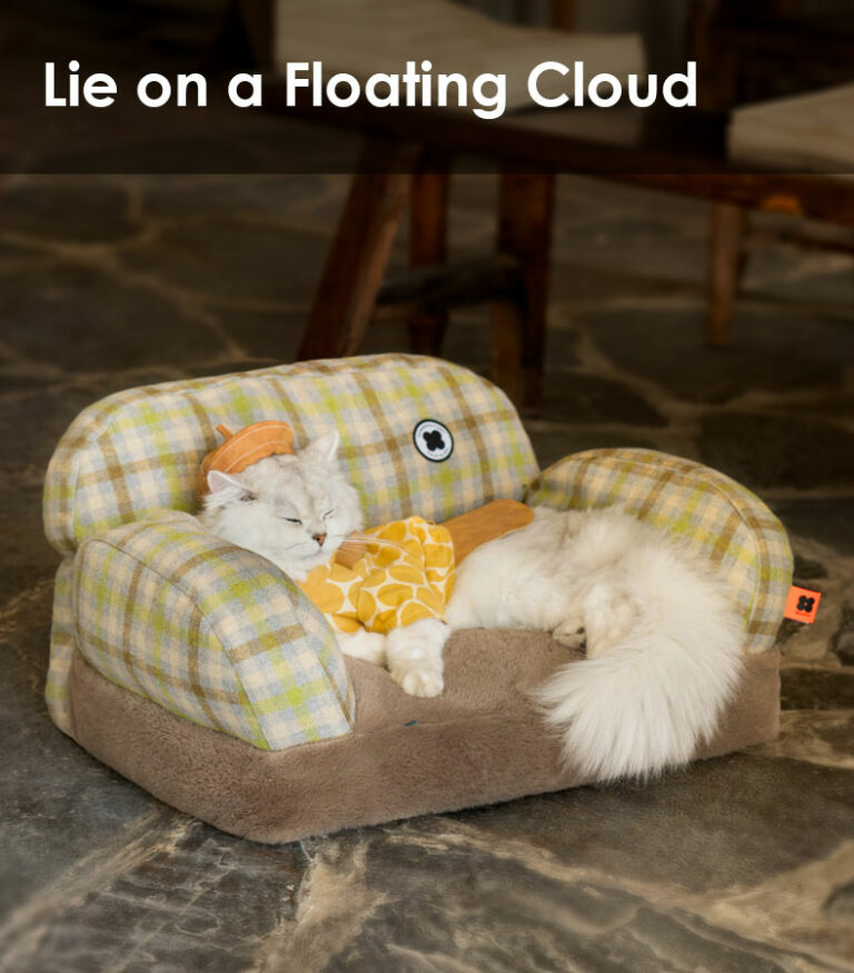 British Plaid Cat Sofa - Cat Bed