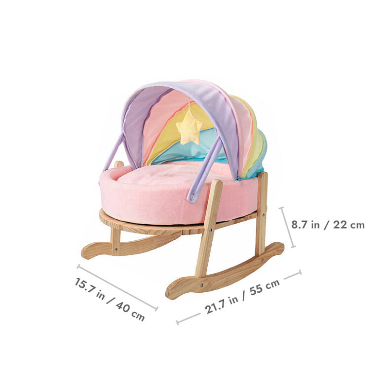 Rainbow Crib Cat Bed