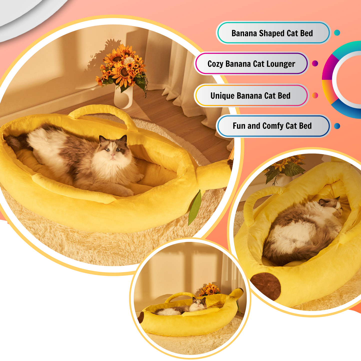 Banana Cat Bed