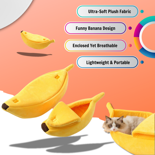 Banana Cat Bed.