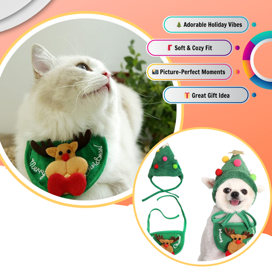 Christmas Tree Cat Hat.