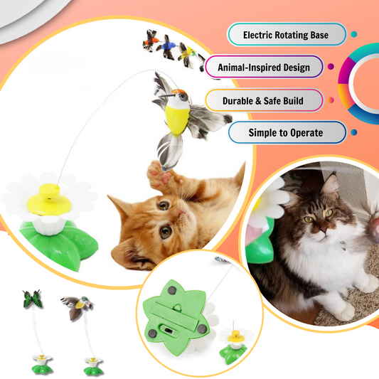 Interactive Flapping Bird Toy for Cats.