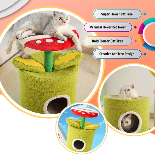 Super Cannibal Flower Cat Tree