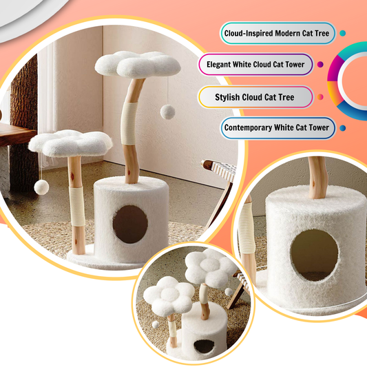 White Cloud Modern Cat Tree