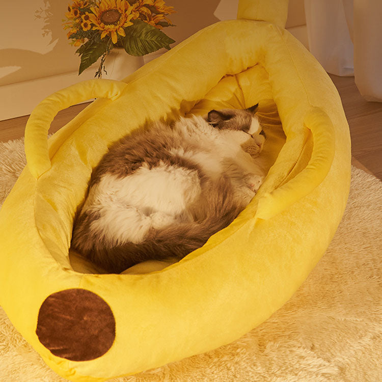 Banana Cat Bed