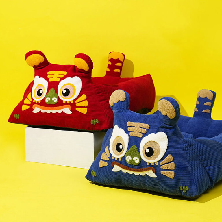 Blue Tiger Cat Bed
