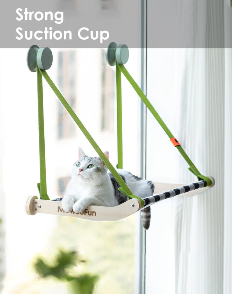 Lattice Wood Window Cat Hammock