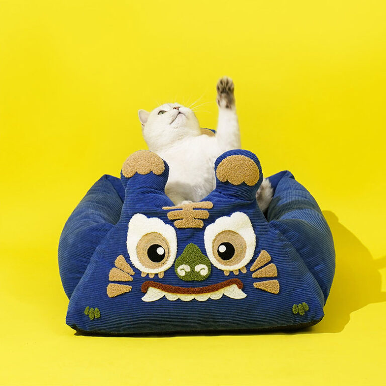 Blue Tiger Cat Bed