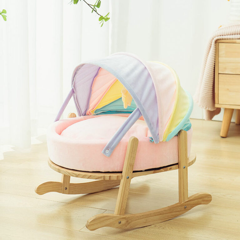 Rainbow Crib Cat Bed