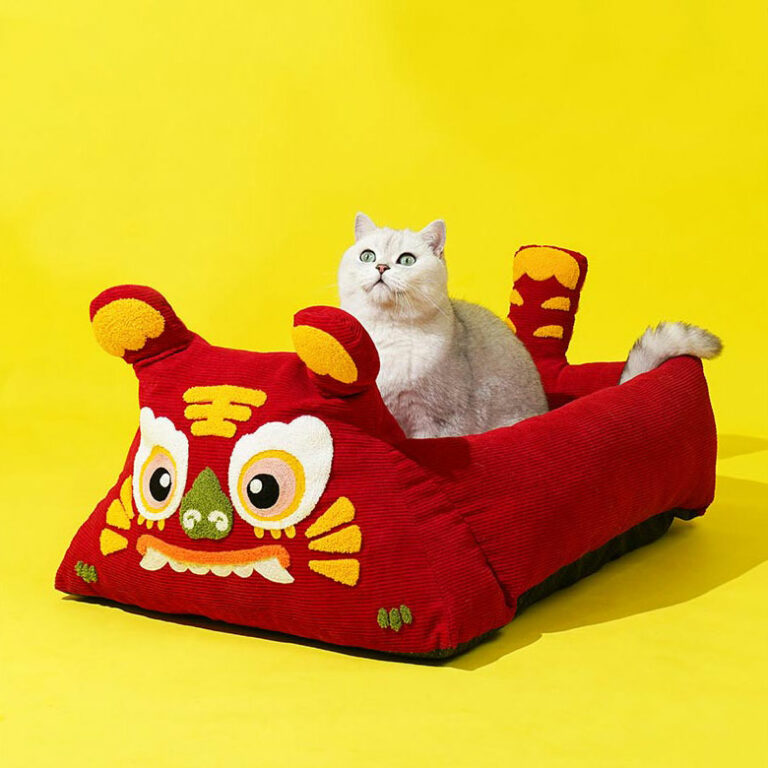 Blue Tiger Cat Bed